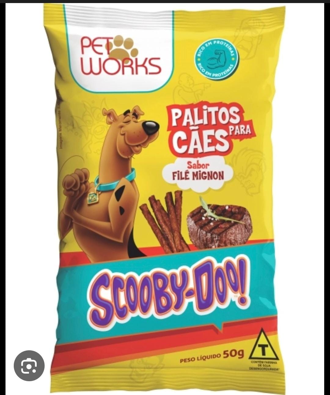 PET WORKS BEEF SCOOBY DOO FRANGO PALITO 50G