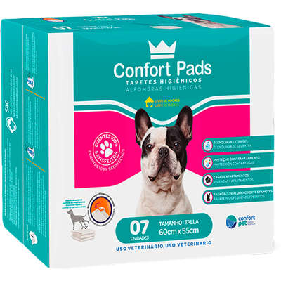 TAPETE HIGIE CONFORT PADS C/7  60X55CM