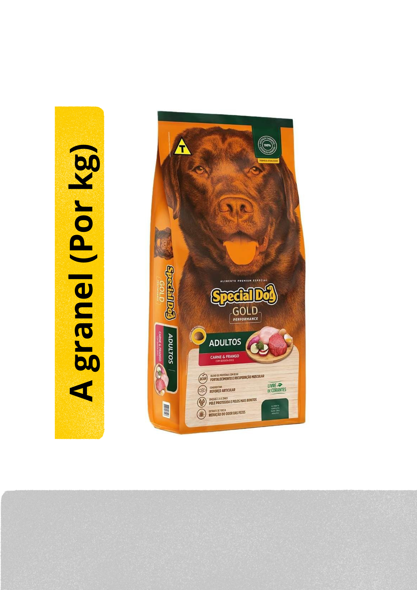 SPECIAL DOG GOLG AD CAR E FRAN C/ BATATA DOCE A GRANEL