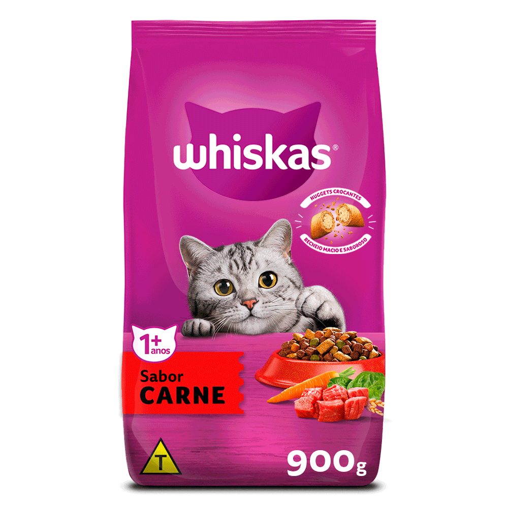 WHISKAS SABOR CARNE 900G