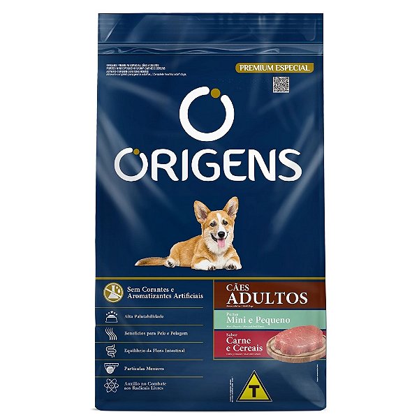 ORIGENS CAO MIN/PEQ CAR/CEREAIS 15KG
