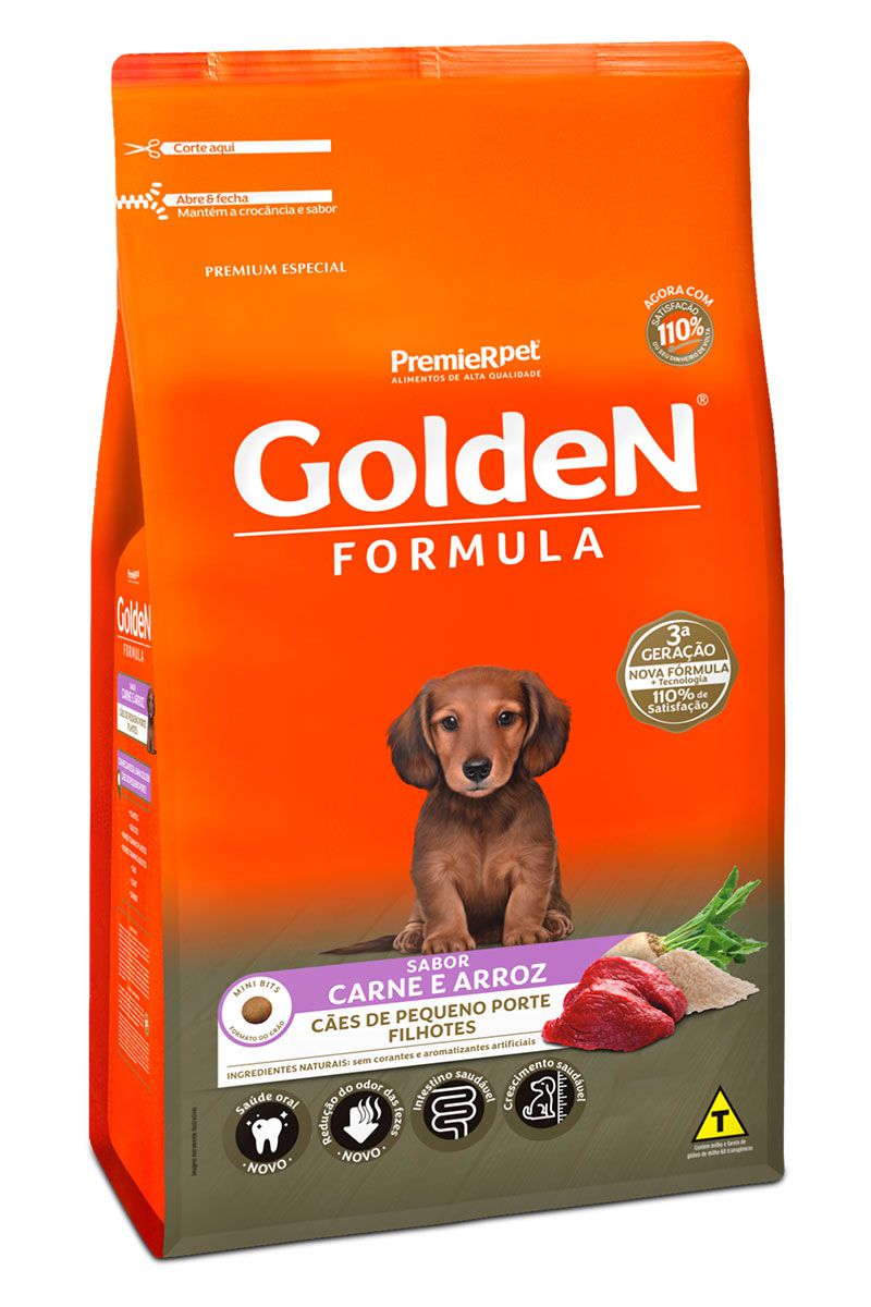 GOLDEN FOR MINI BITZ CARNE E ARROZ FILH PC 10KG